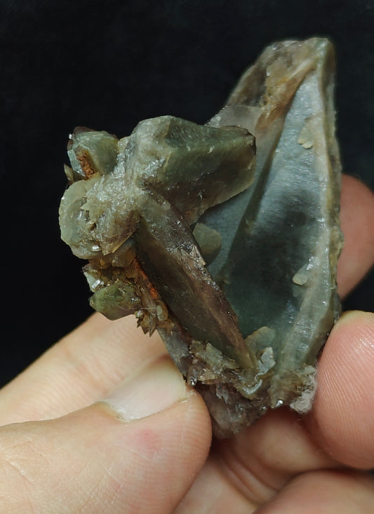 Axinite crystal cluster 38 grams