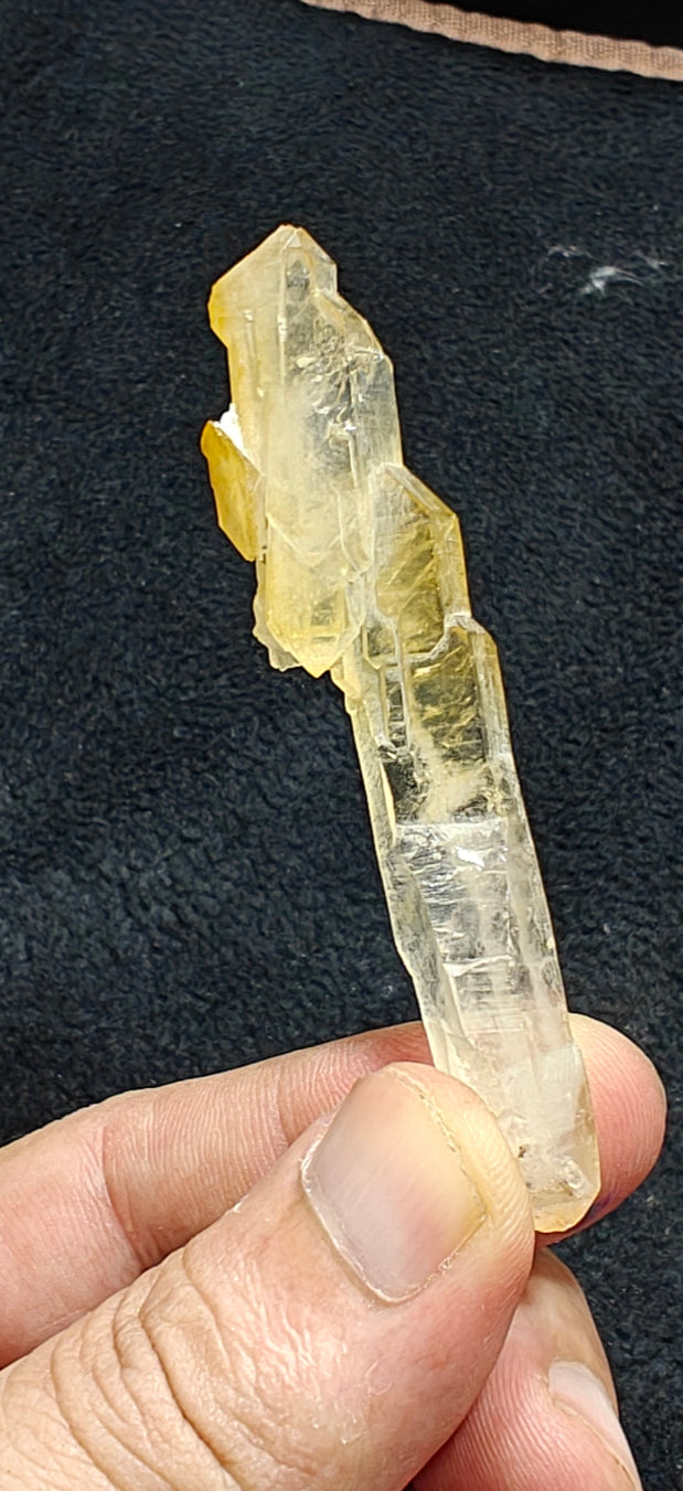 Natural iron included yellow faden quartz 16 grams