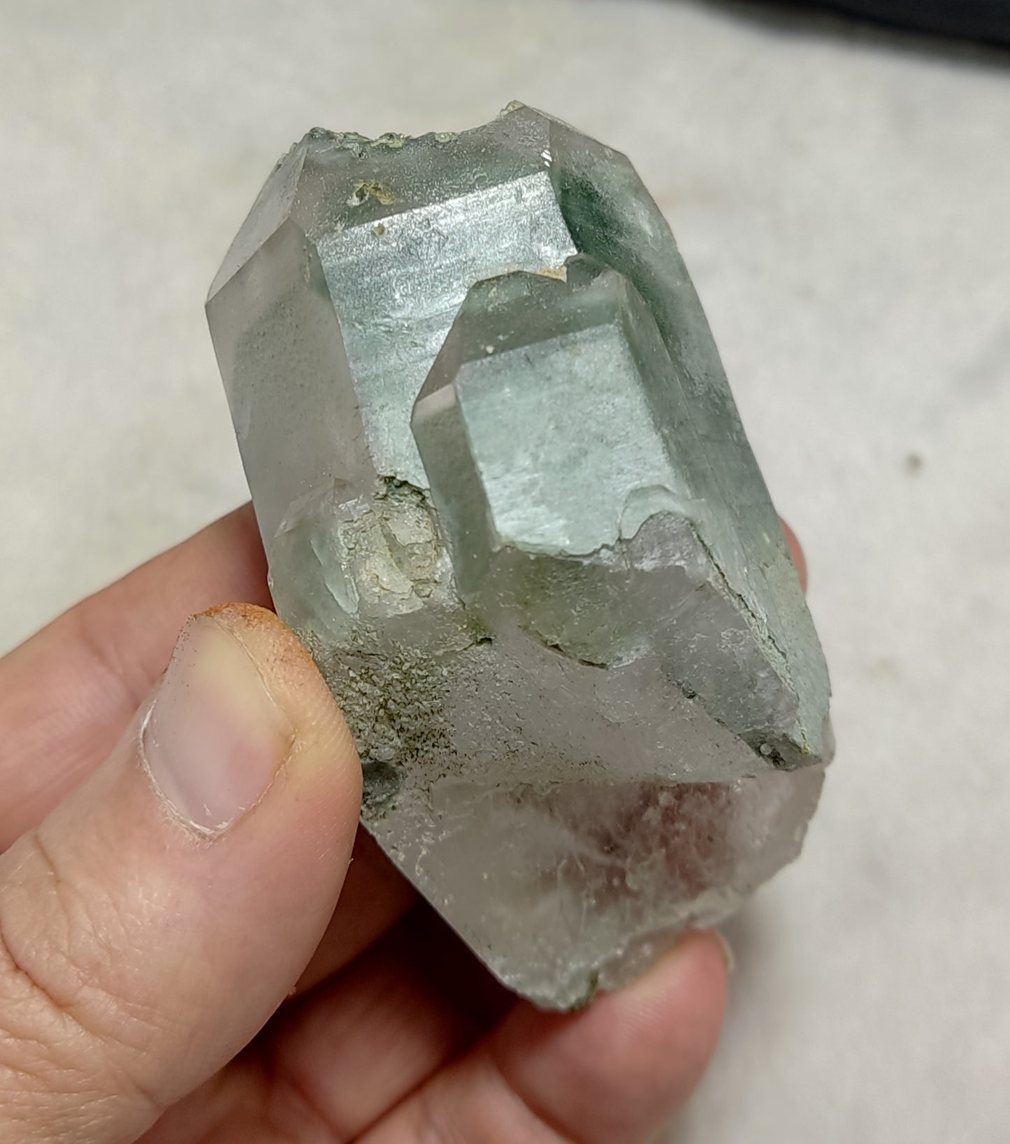 Natural Chlorite Quartz Crystal 166 grams