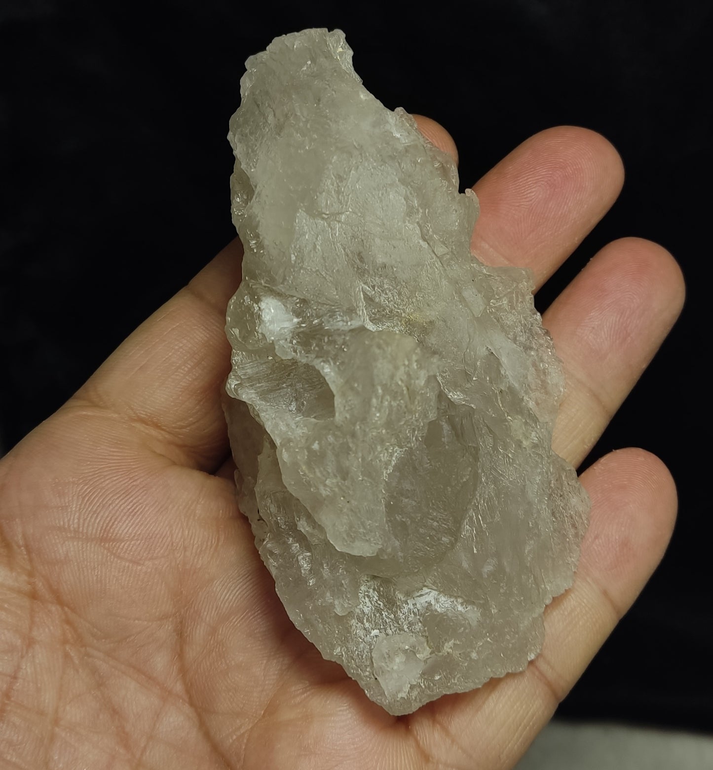 Natural fully etched smoky quartz 156 grams