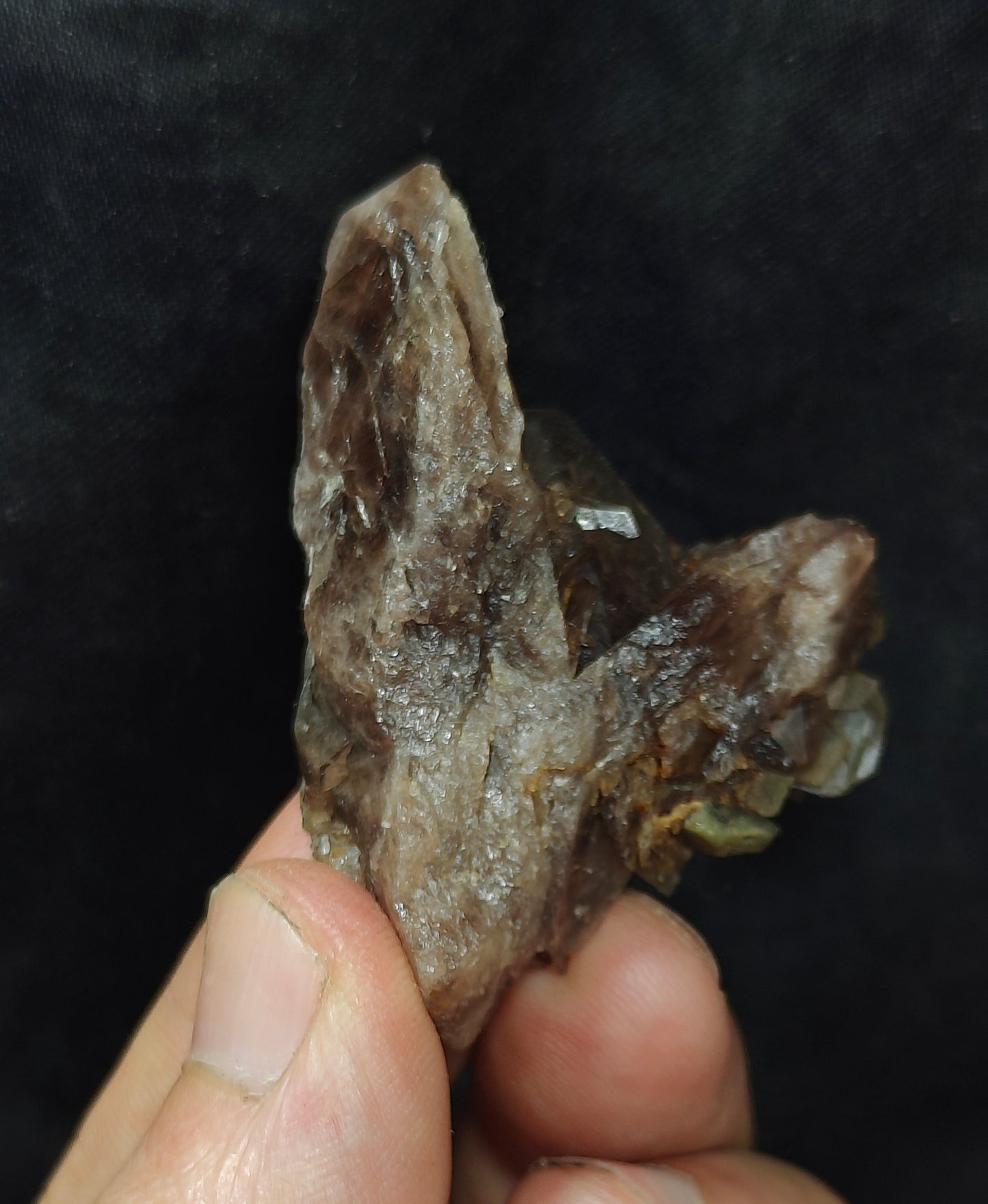 Axinite crystal cluster 38 grams
