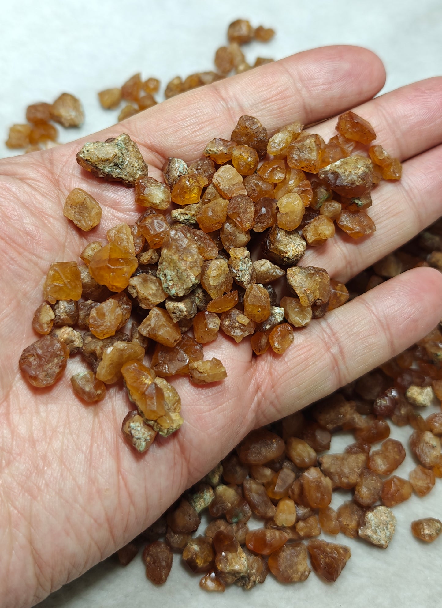 Natural grossular garnet collection 400 grams