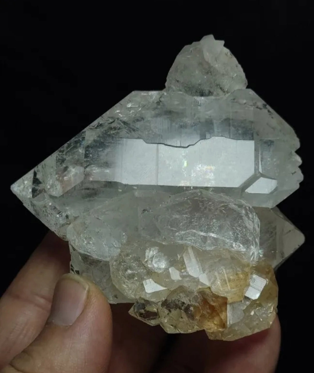 Very Aesthetic Gwindel Quartz Crystal Fully Terminated  245 grams