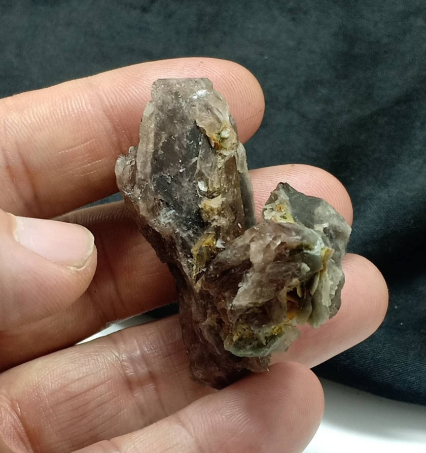 Axinite crystal cluster 38 grams