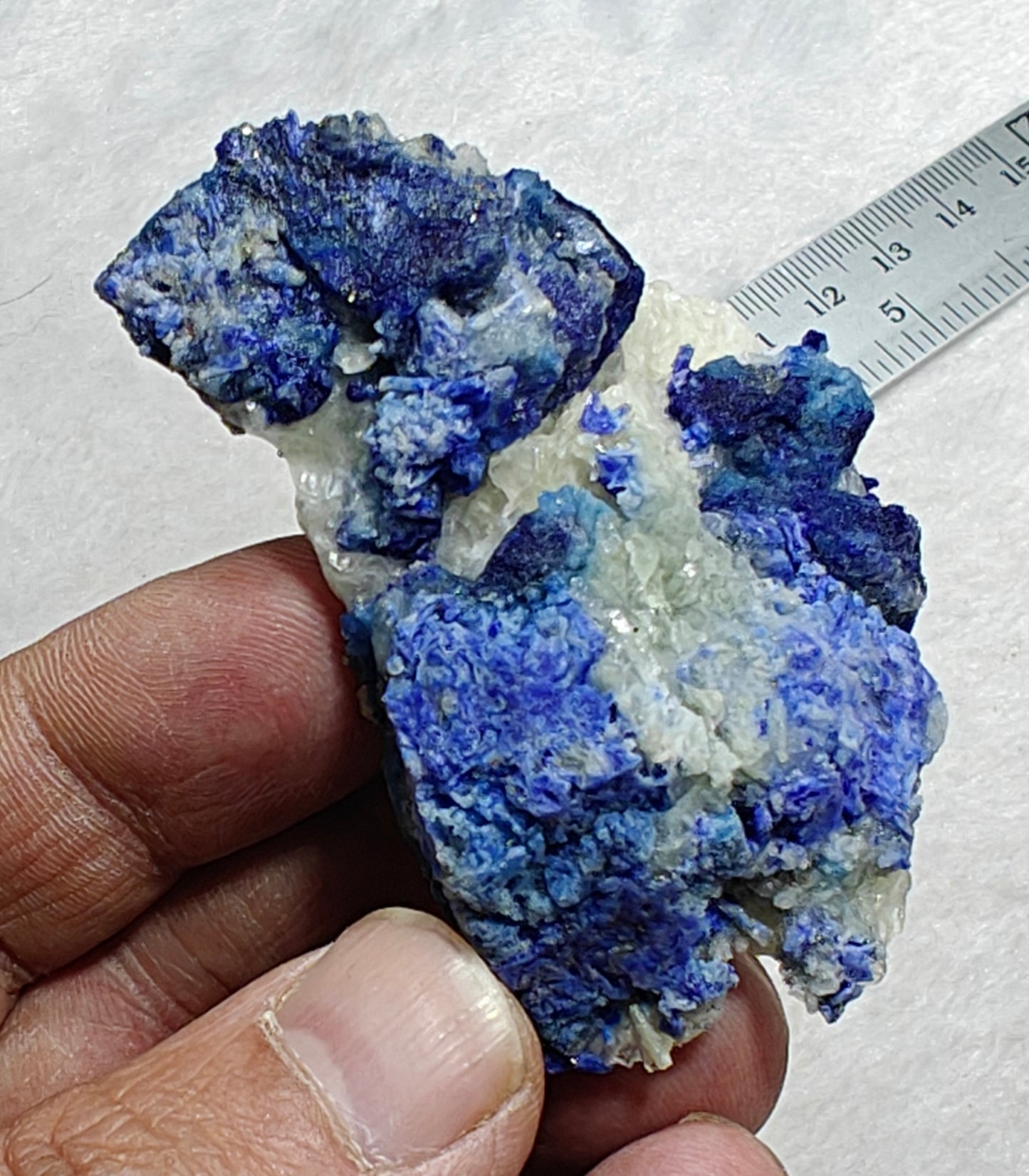 Afghanite/Lazurite on matrix with Calcite 55 grams