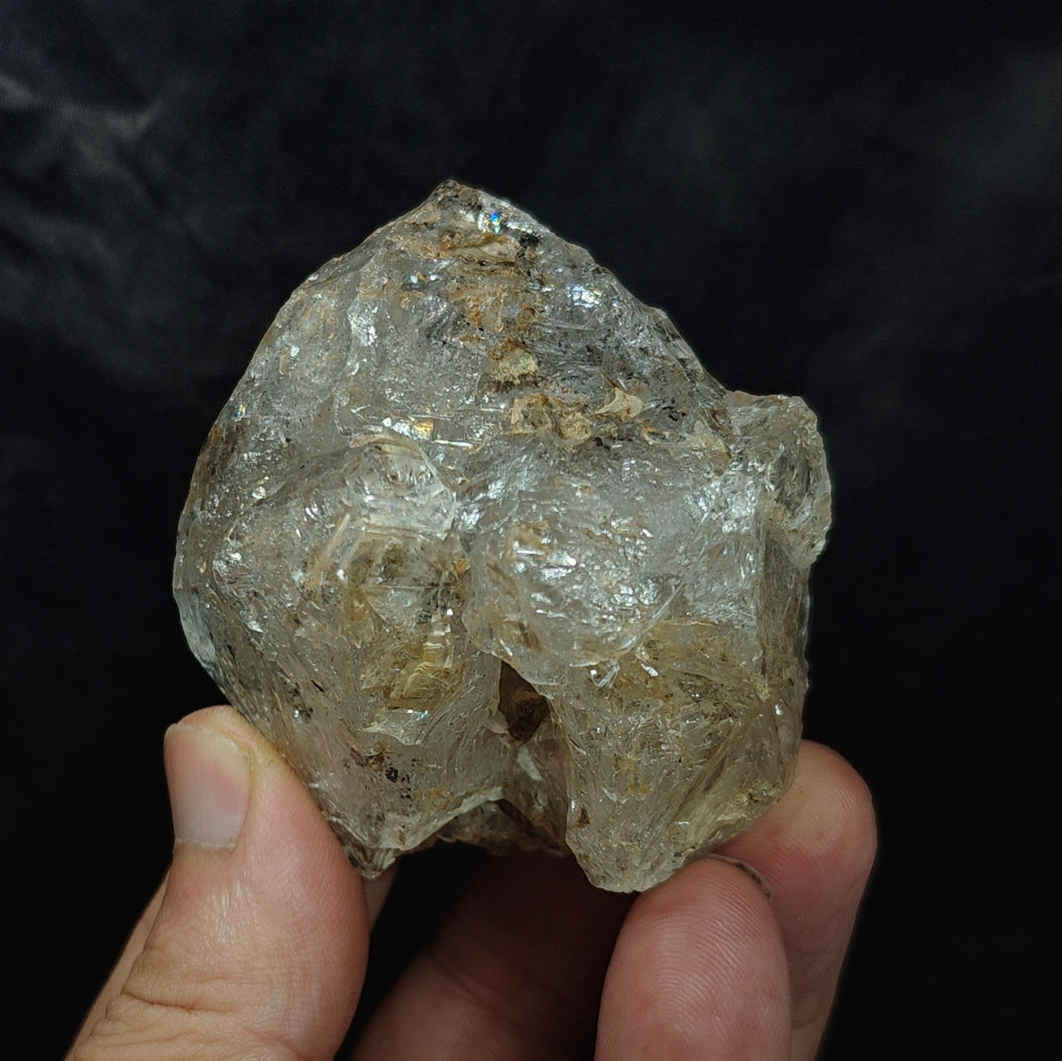 Natural Fenster Quartz Crystal with little clay inclusions 160 grams