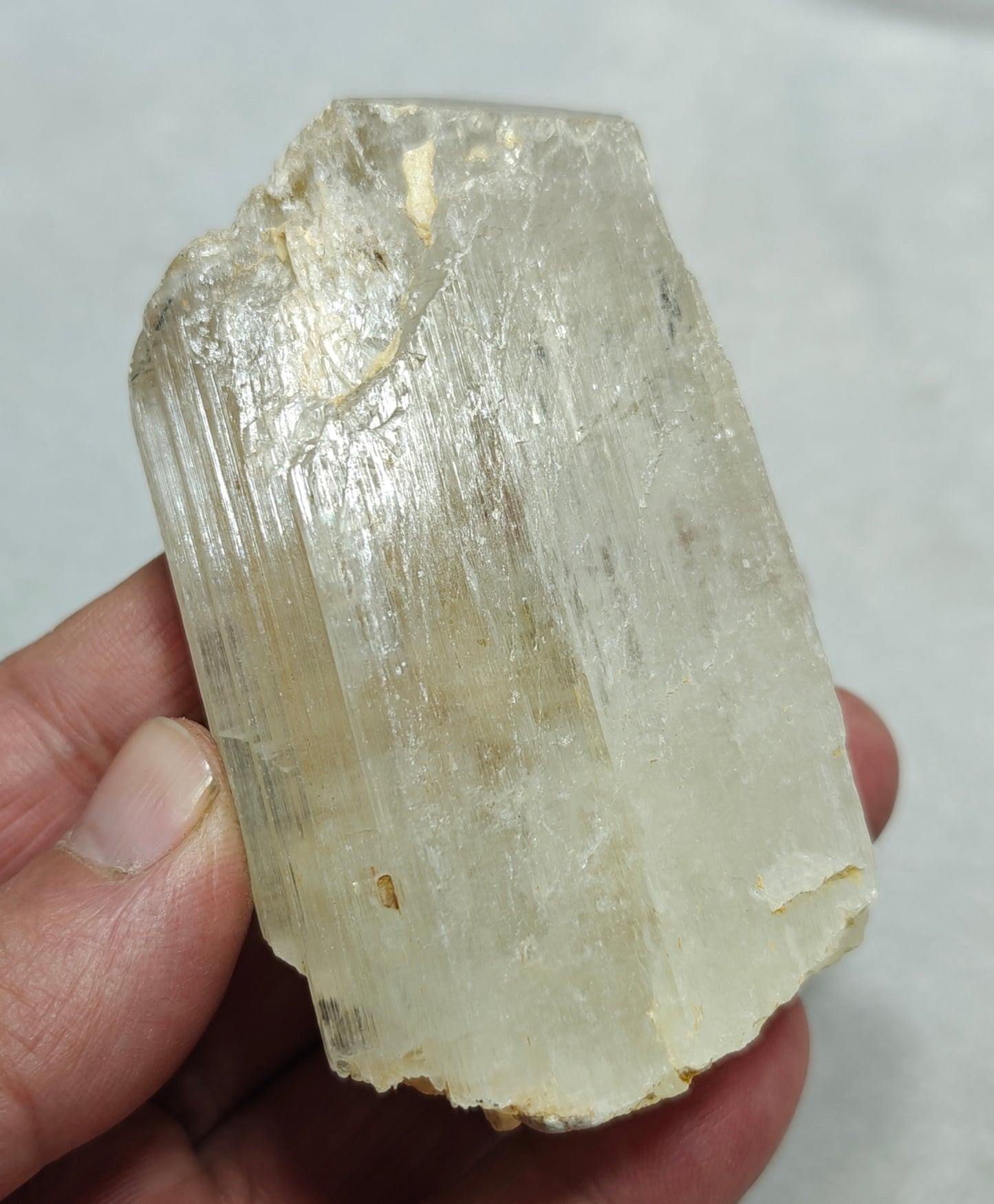 Natural spodumene crystal 248 grams