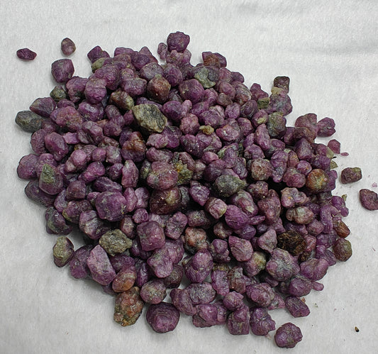 Natural ruby corundum crystals 350 grams