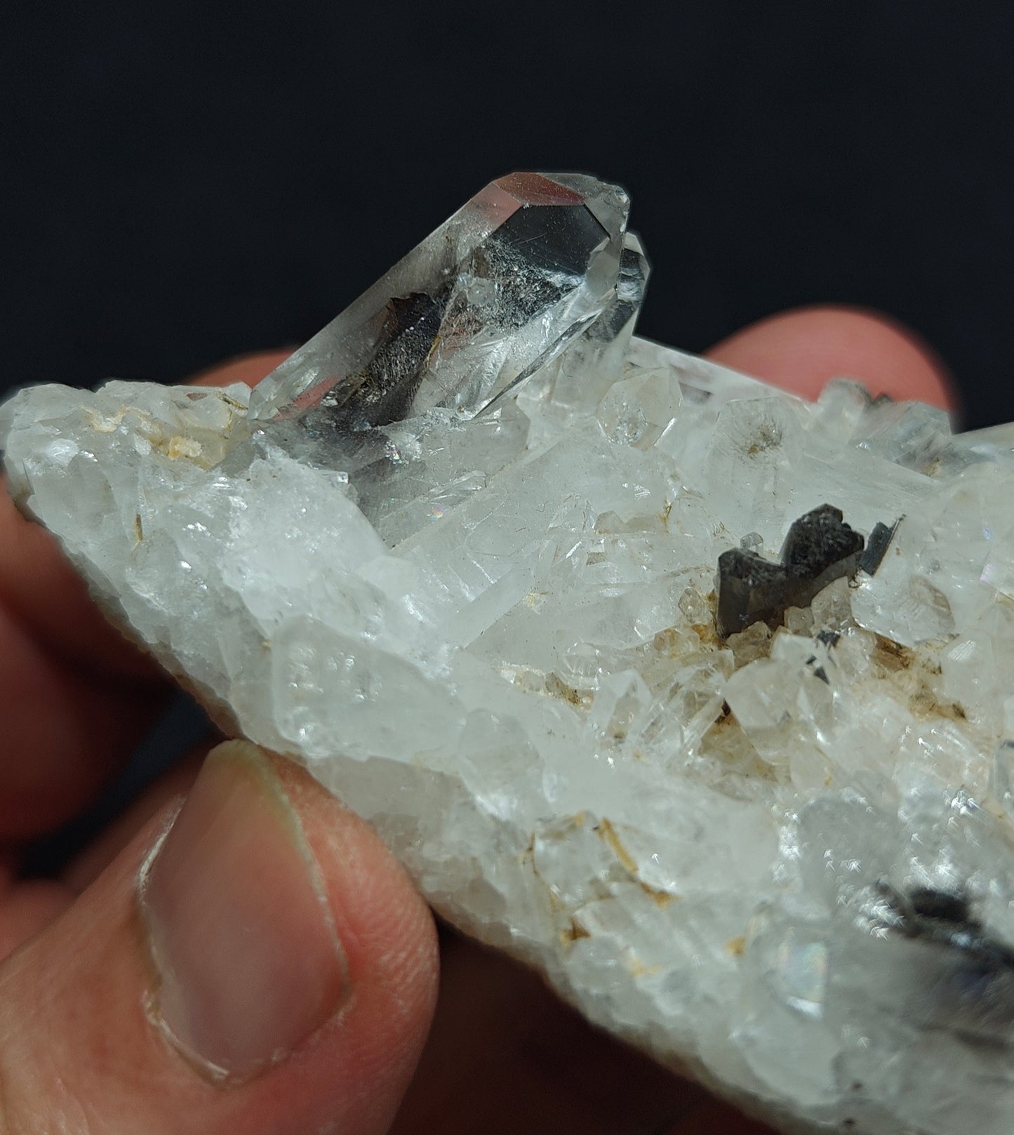 Terminated brookite Quartz Crystals specimen 62 grams