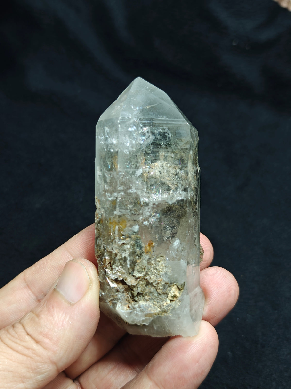 Chlorite Quartz crystal 116 gram