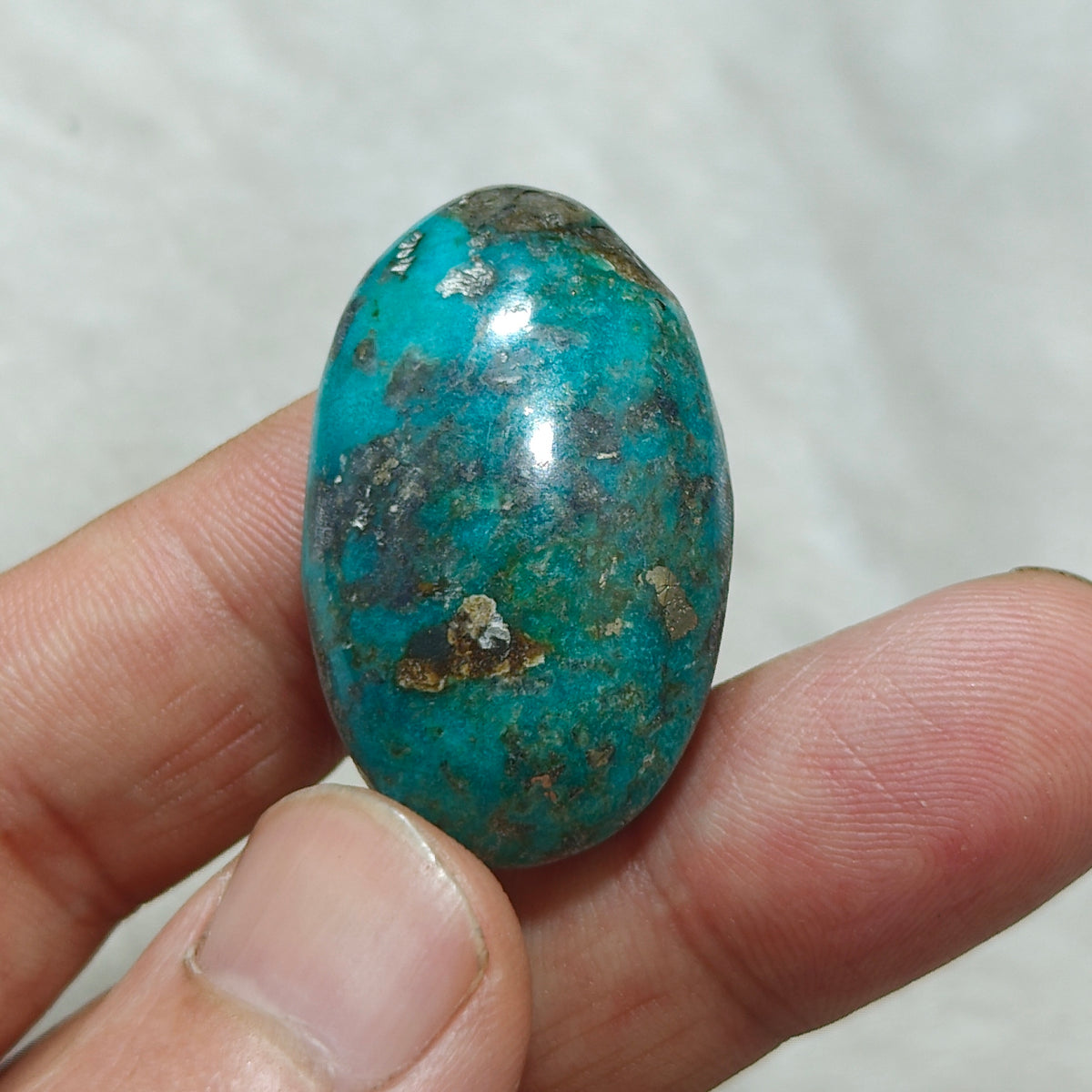 Turquoise Cabochon with Pyrite 17.5 grams