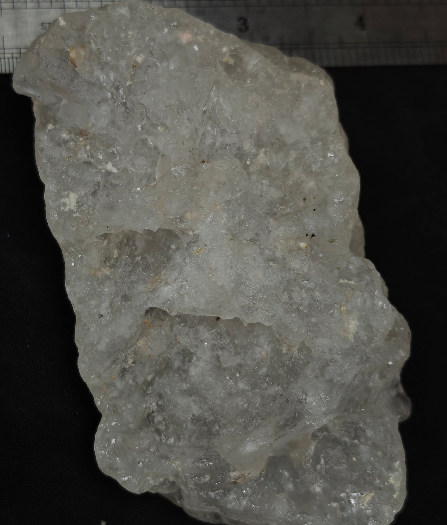 Natural etched pollucite 402 grams