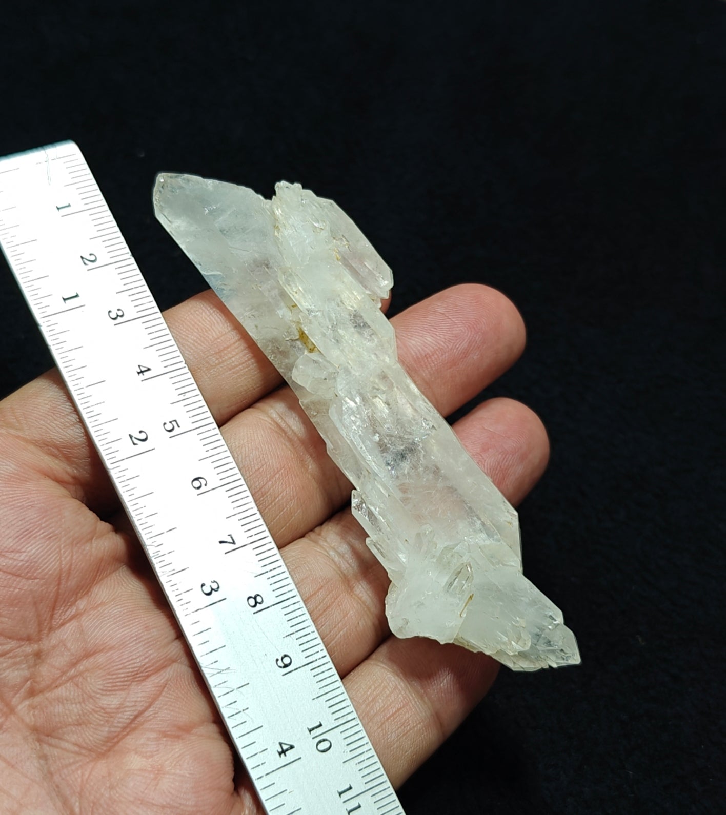 Single beautiful terminated Faden Quartz crystal specimen 44 grams