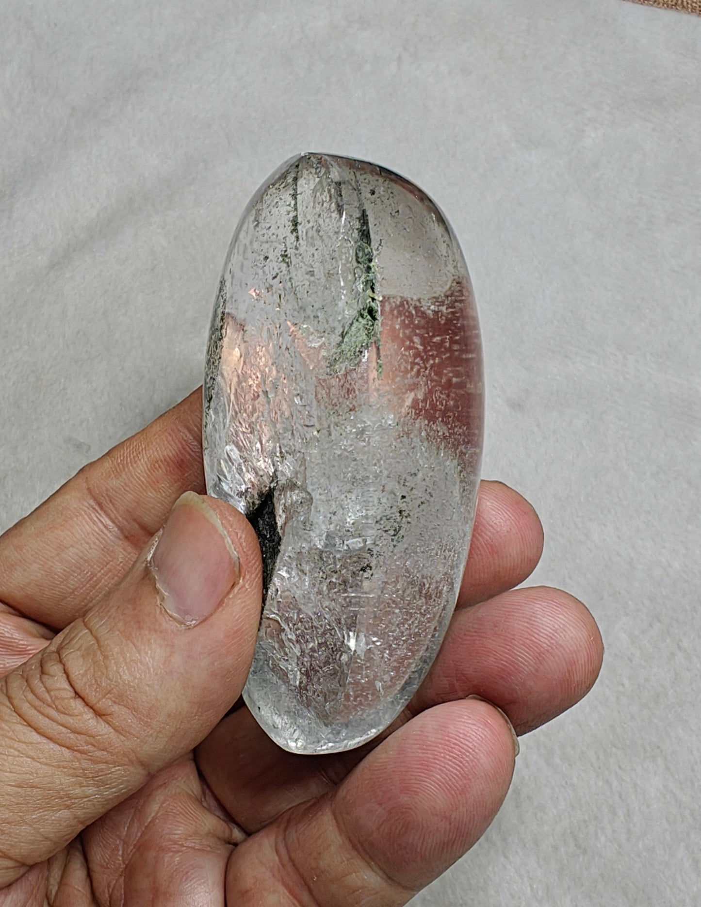 Chlorite included quartz cabochon 775 carats (155 grams)