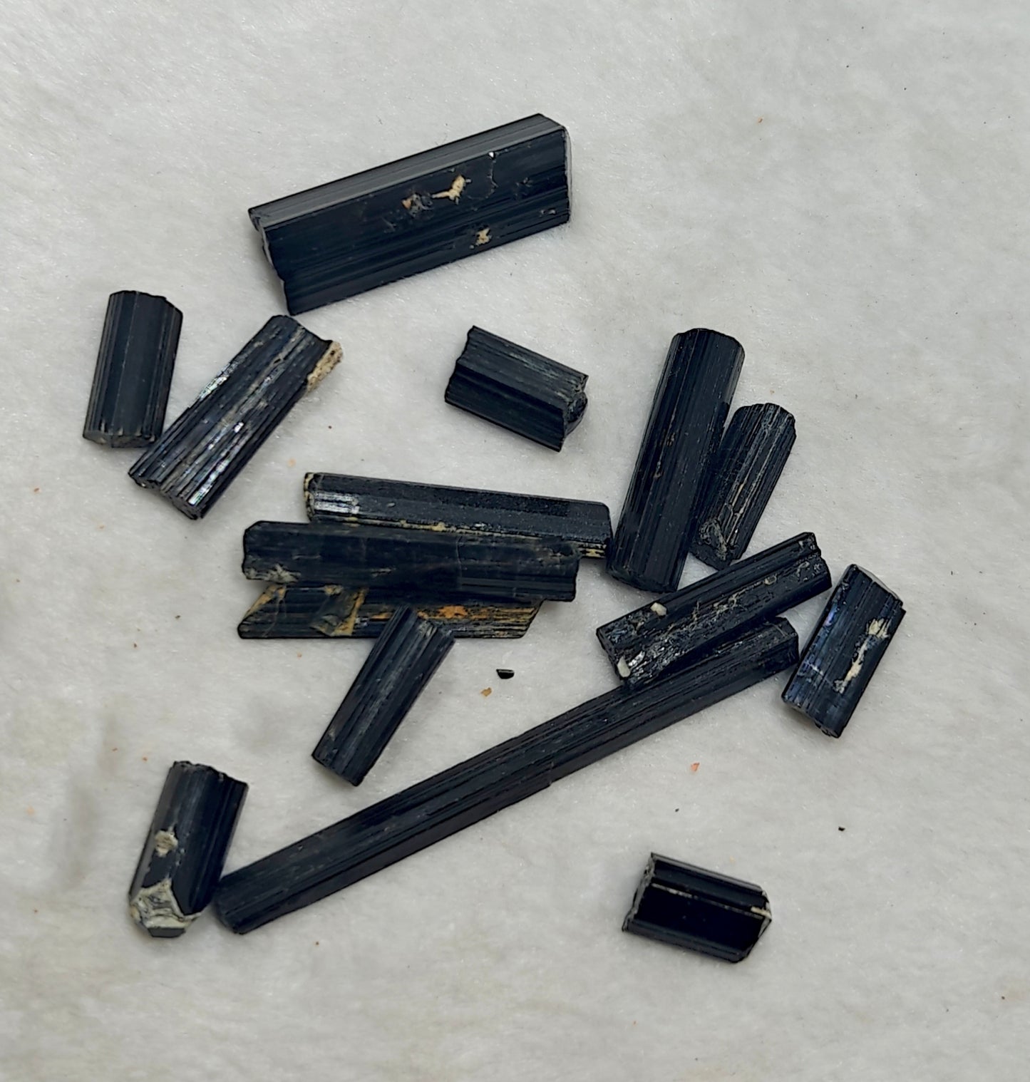 An Aesthetic Natural black Tourmaline crystals lot 48 grams