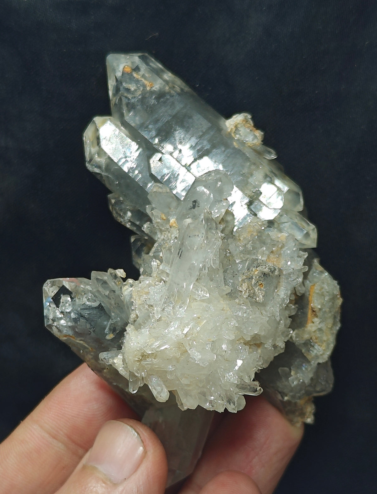 Quartz Crystals terminated cluster 145 grams