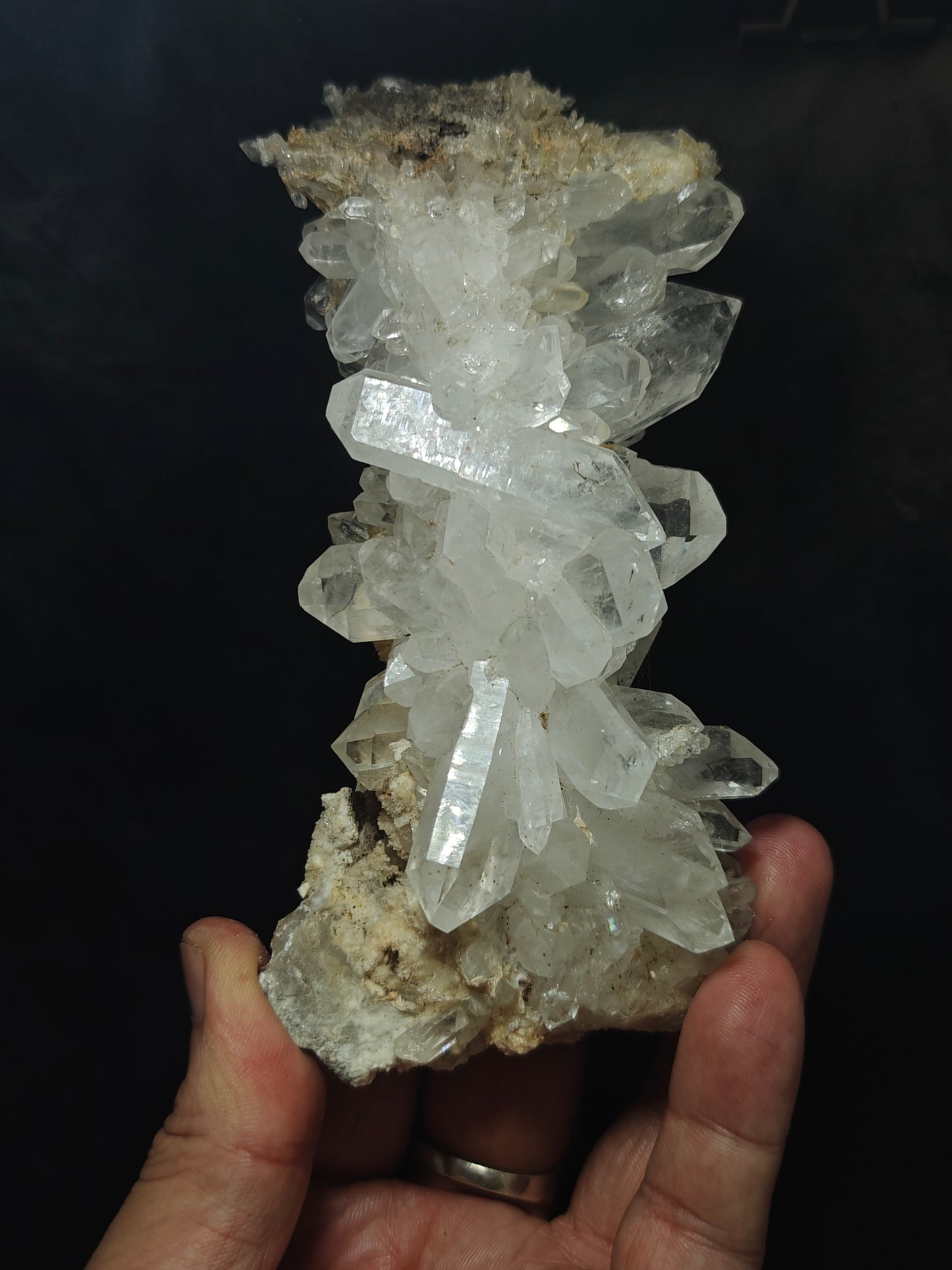 Natural Faden Quartz Cluster 400 grams
