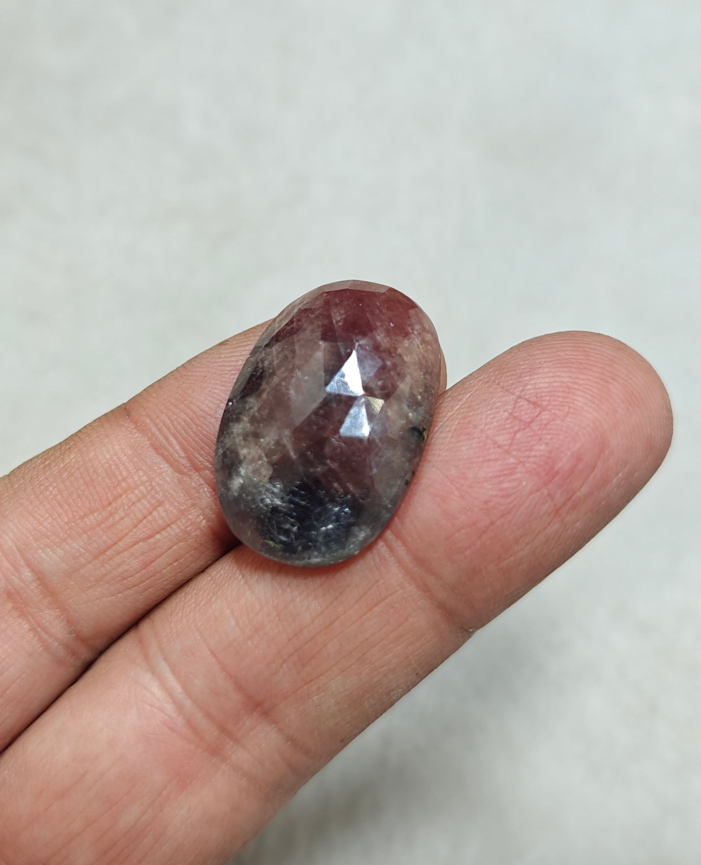Single beautiful rose cut sapphire gem 35 carats
