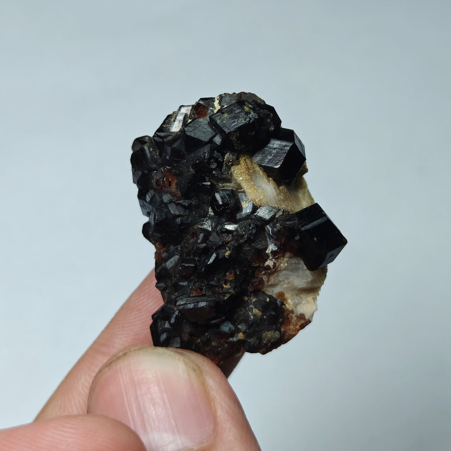 Natural thumbnail Andradite garnet cluster 16 grams