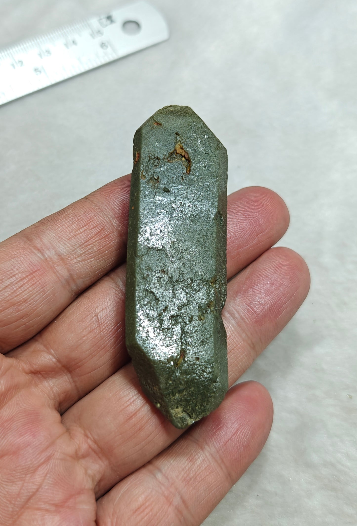 Natural double terminated Chlorite Quartz 46 grams