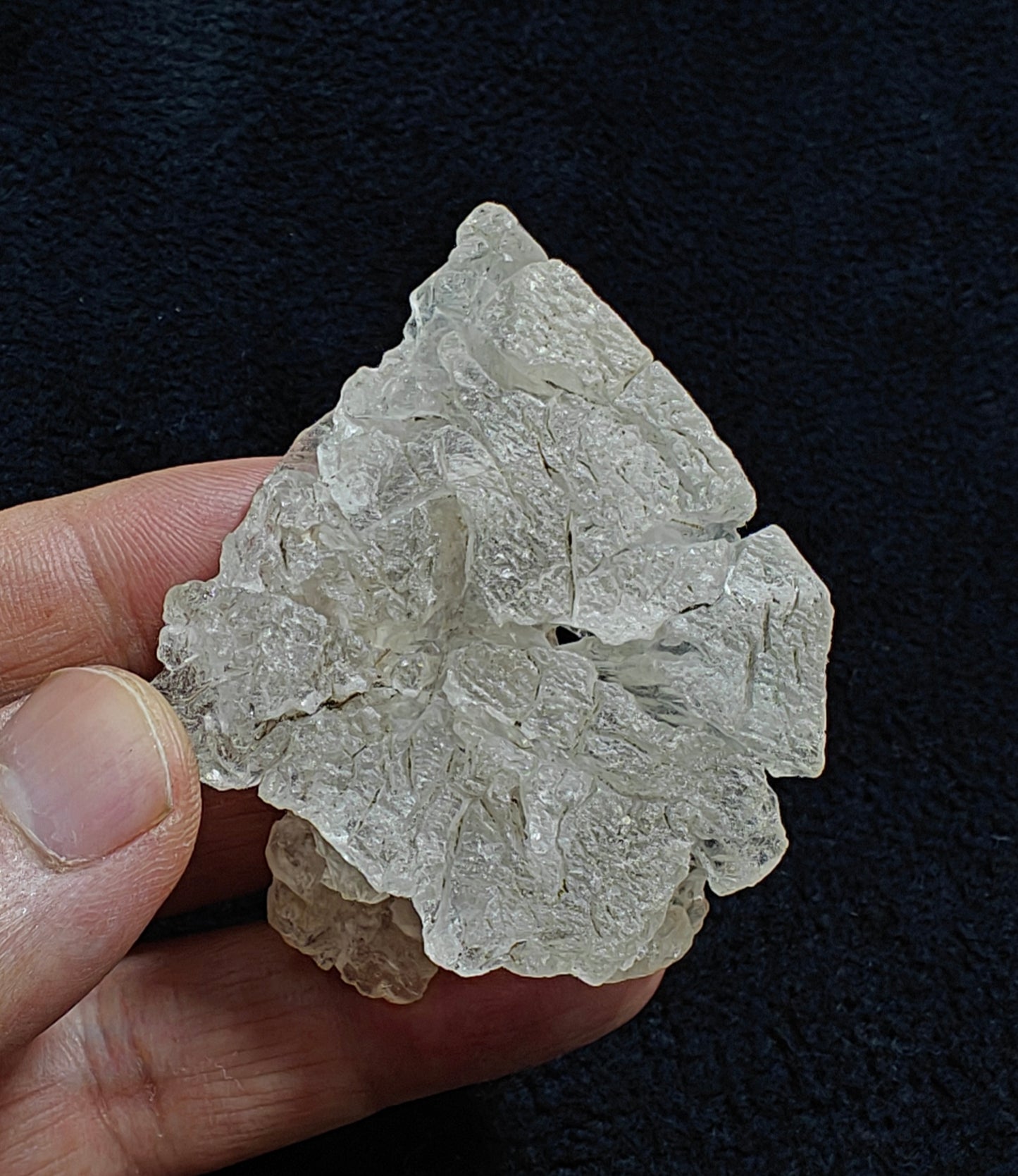 Natural etched pollucite 64 grams