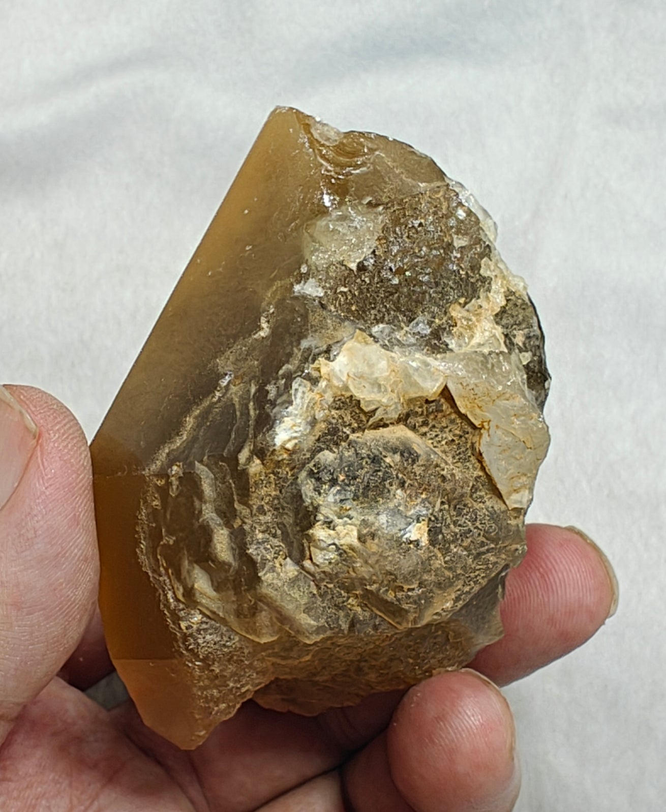 An amazing Astrophyllite Quartz Crystal 349 grams