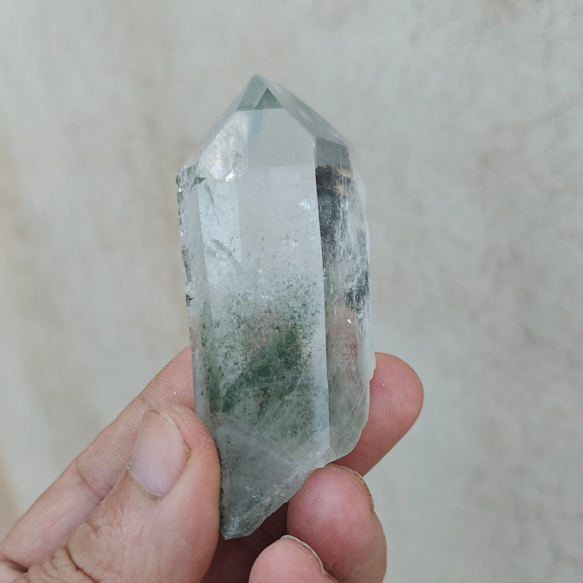 Natural Chlorite Quartz crystal 92 grams