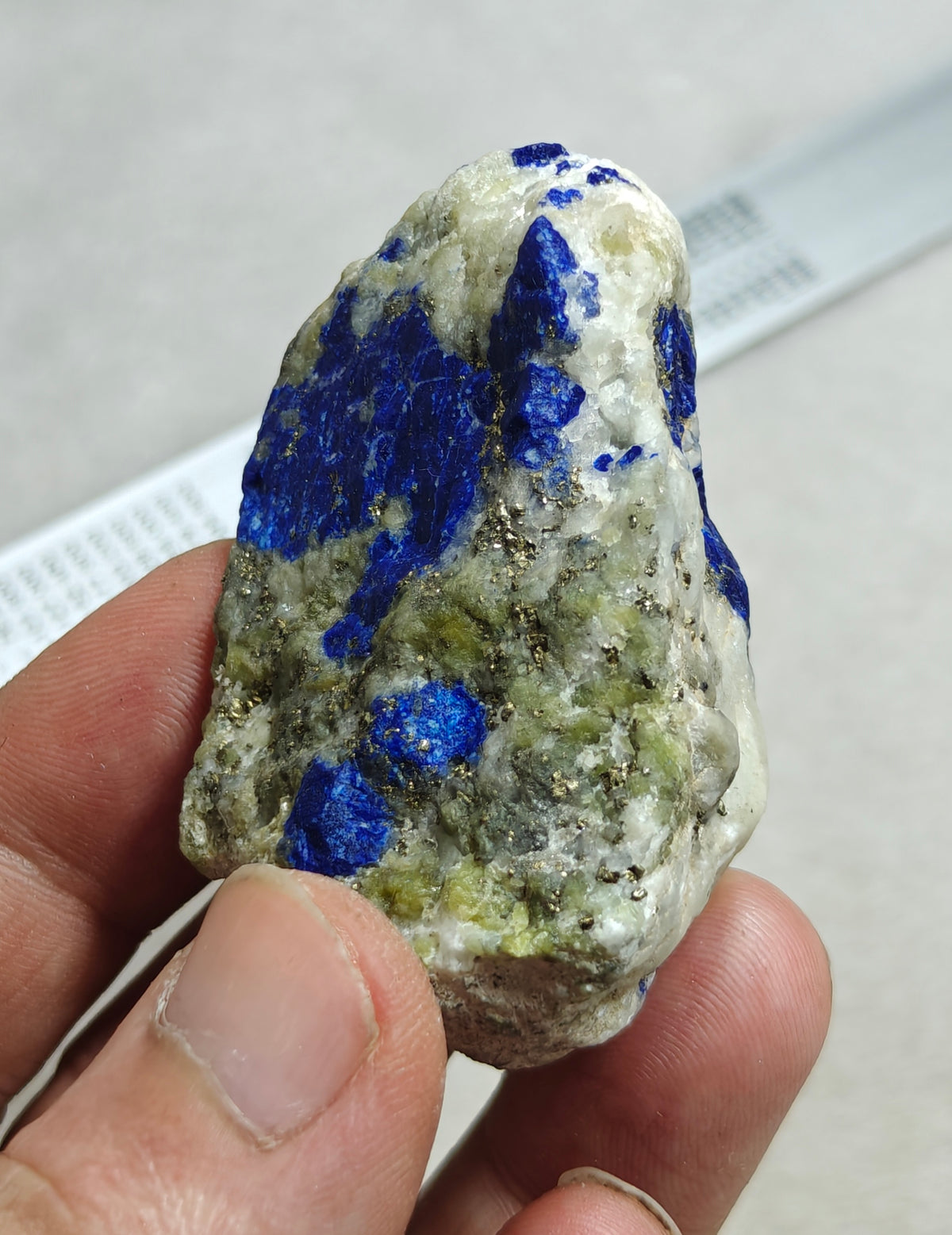 Lazurite in matrix with pyrite 99 grams