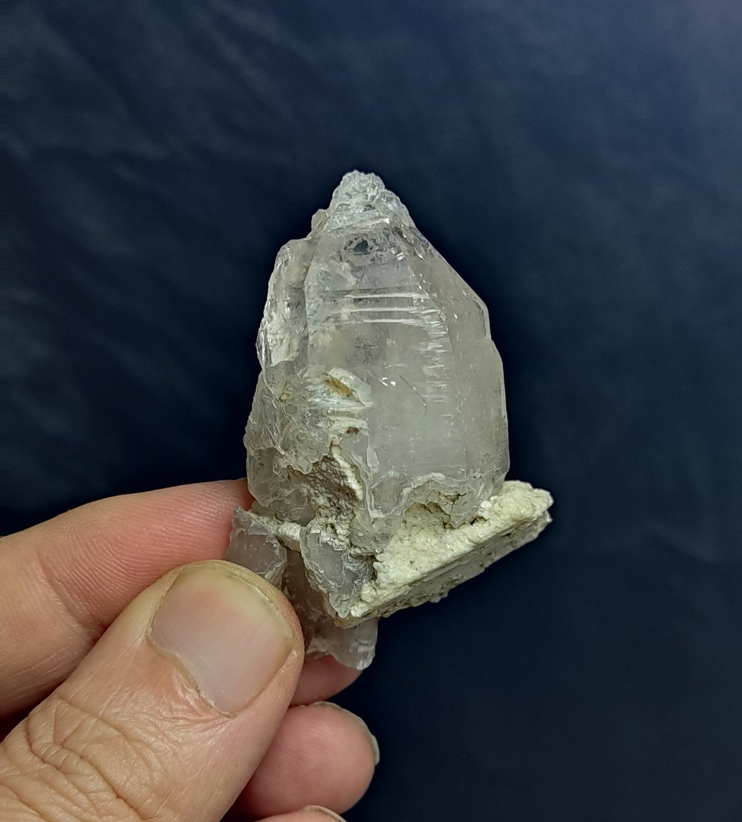 Natural Fully Etched Smoky Double Terminated Quartz Crystal 45 grams