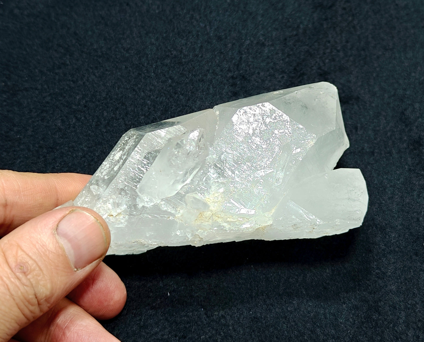 An amazing specimen of Terminated clear Quartz Crystals 271 grams