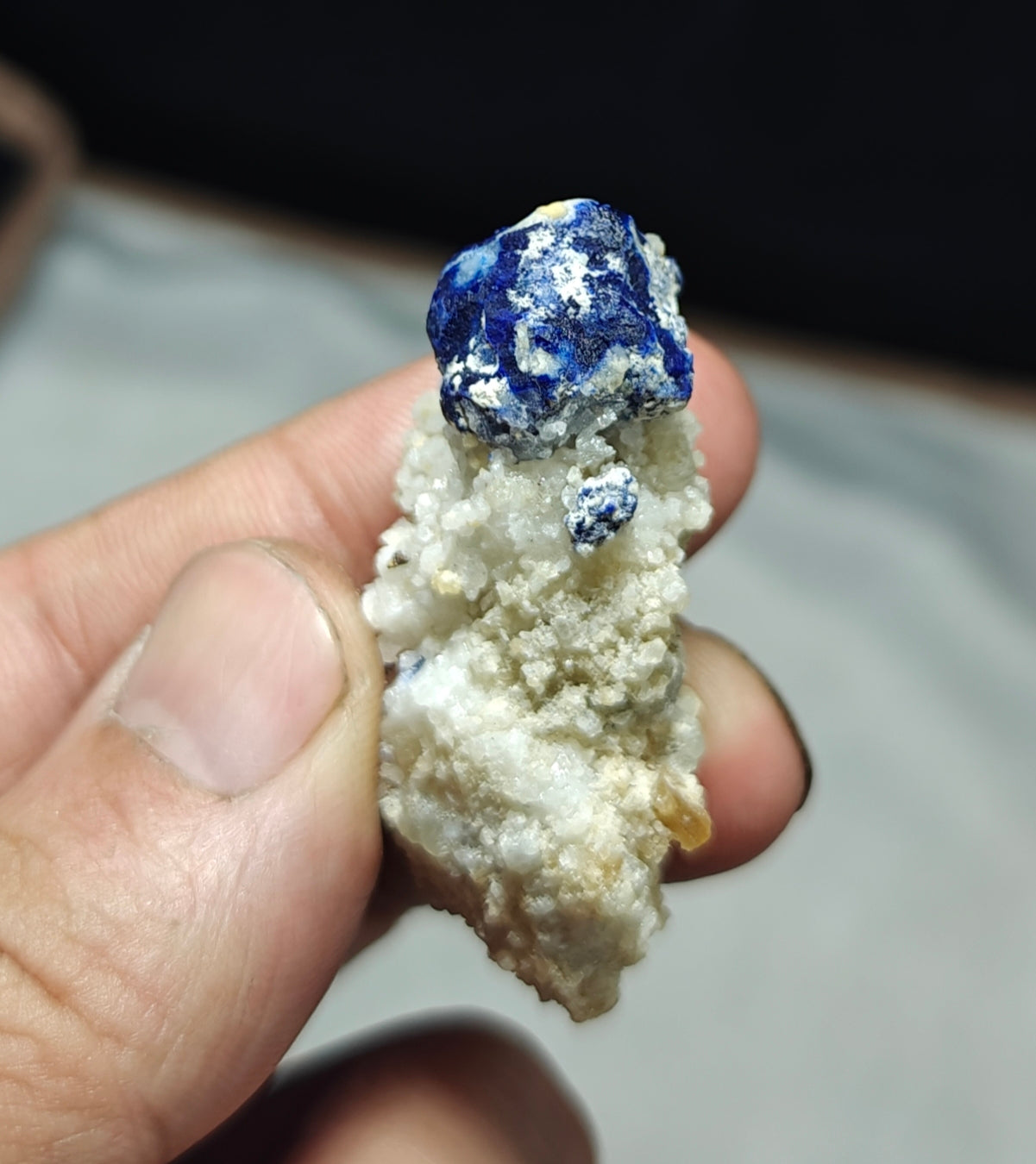 Amazing single Lazurite Afghanite specimen on matrix 25 grams