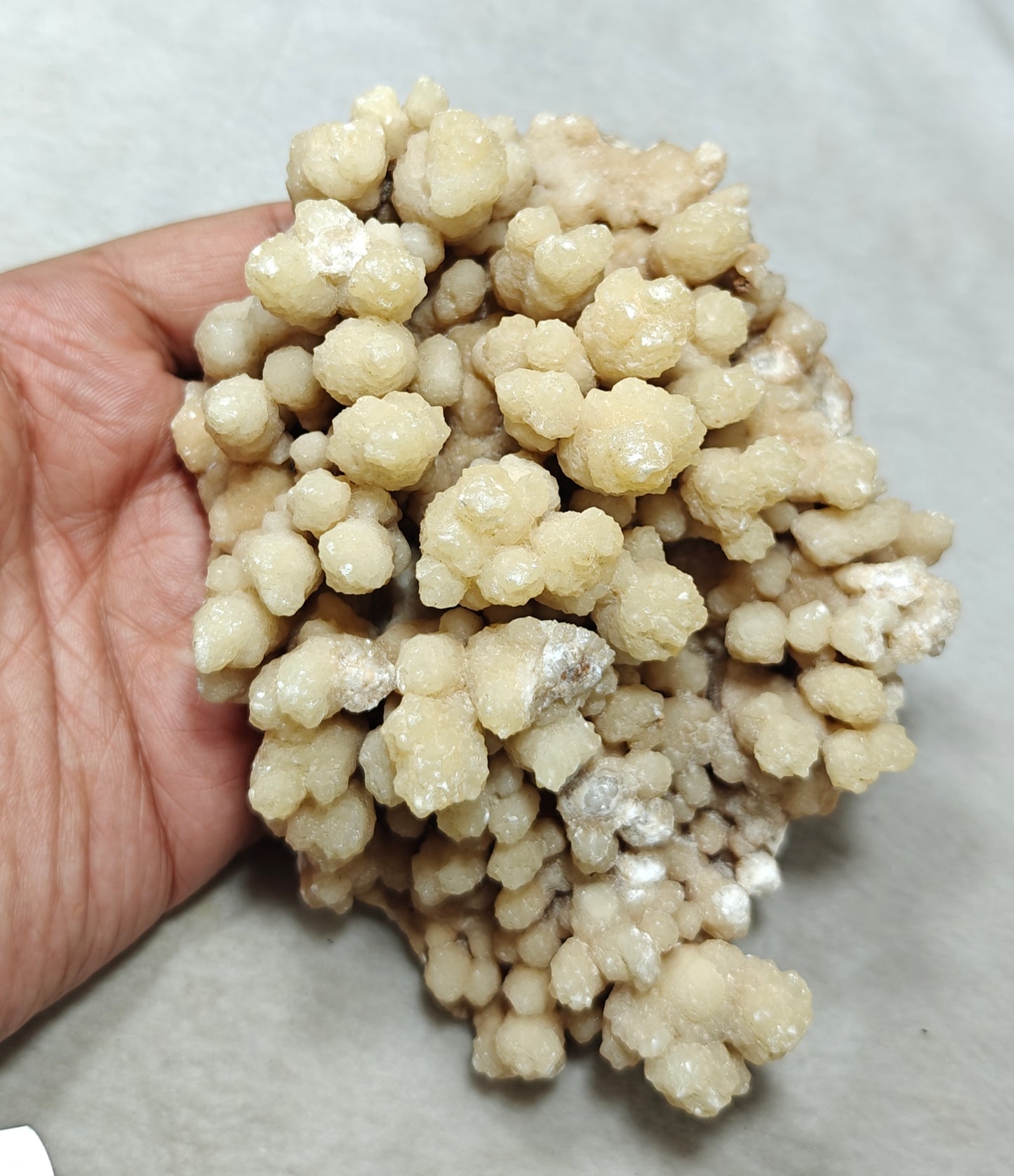 Natural aragonite crystals cluster flower shape 536 grams