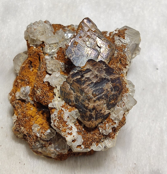 Natural Siderite on Matrix with Apatite  23 grams