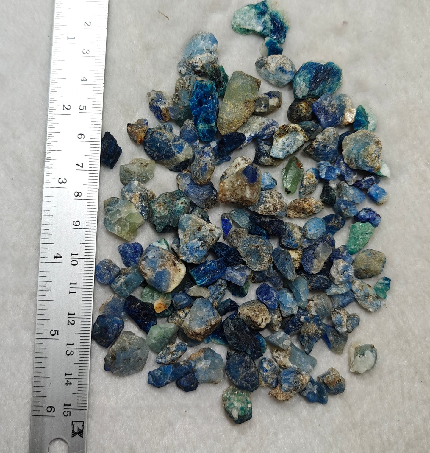 Fluorescent sodalite/Afghanite collection 110 grams