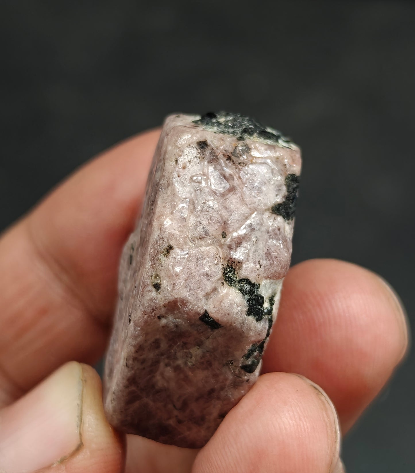 Natural hexagonal ruby corundum crystal 50 grams