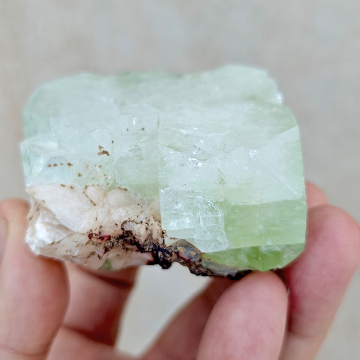 Apophyllite with associated stilbite 237 grams