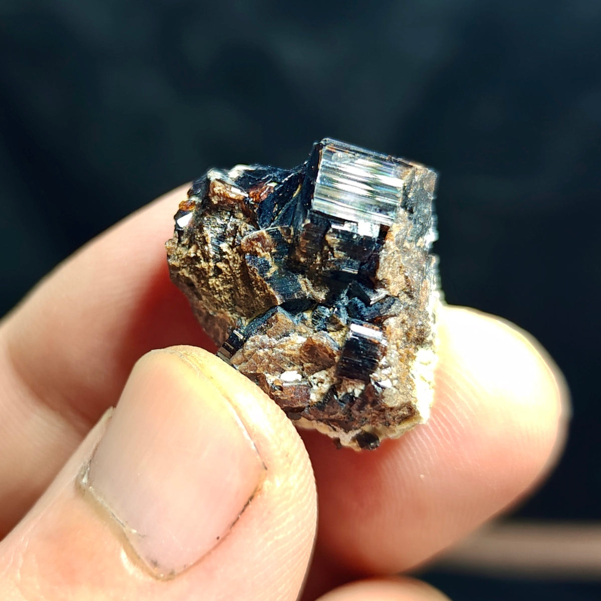 Natural dark brown Vesuvianite 11 grams