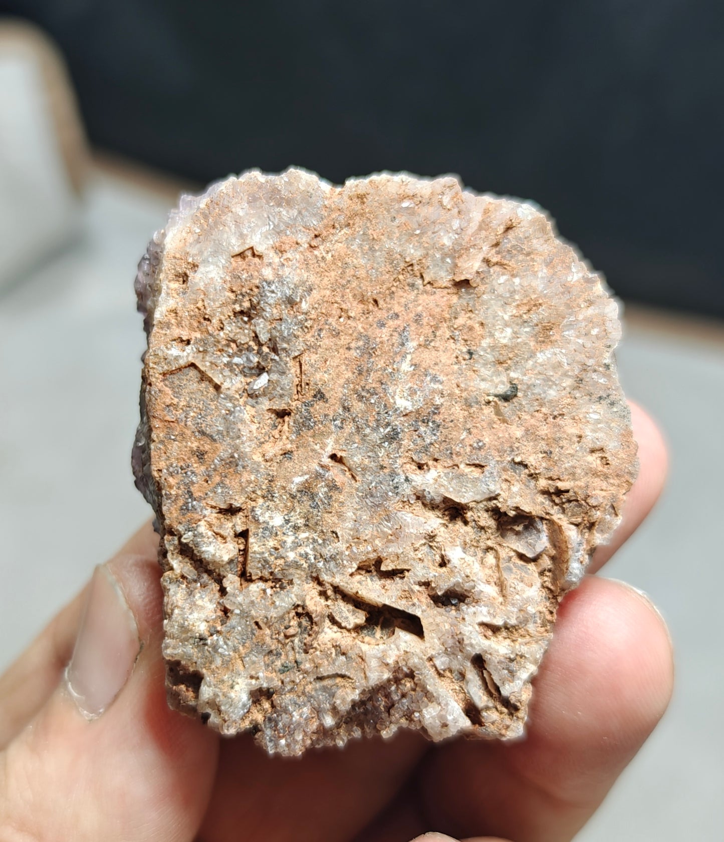 Single Beautiful Drusy Amethyst crystals Cluster specimens 74 grams