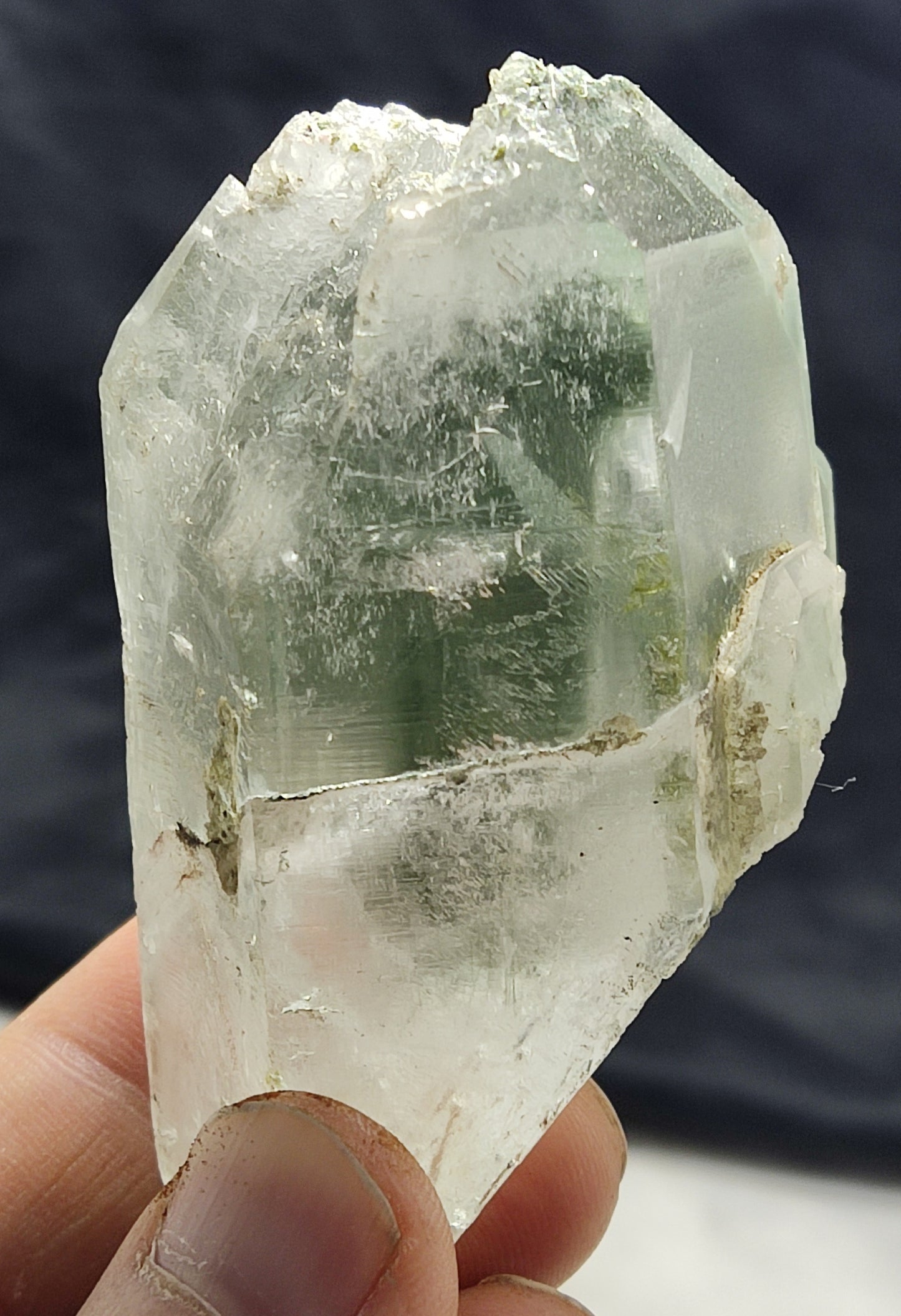 Natural Chlorite Quartz Crystal 166 grams