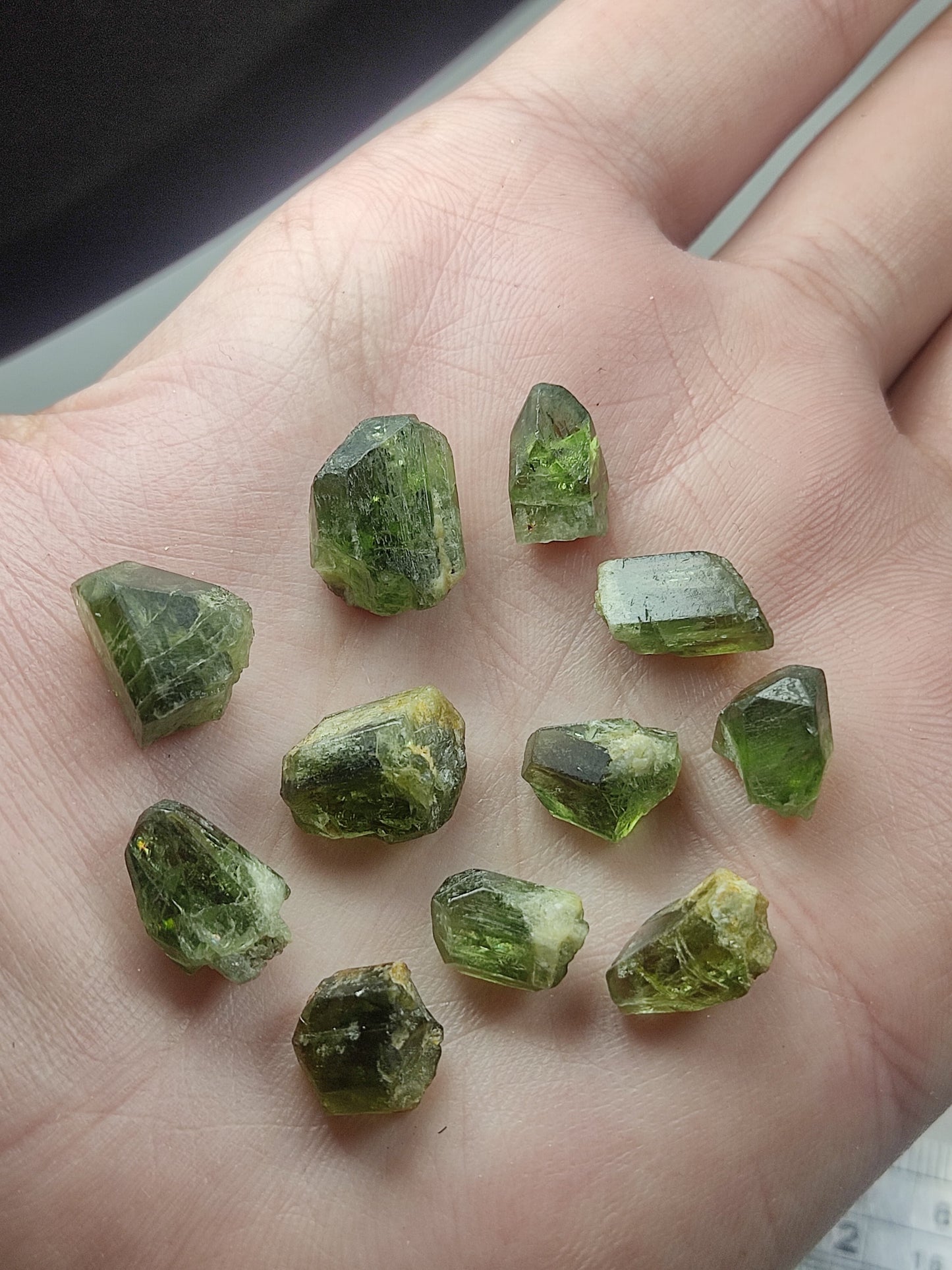 Small collection of diopside crystals 13 grams