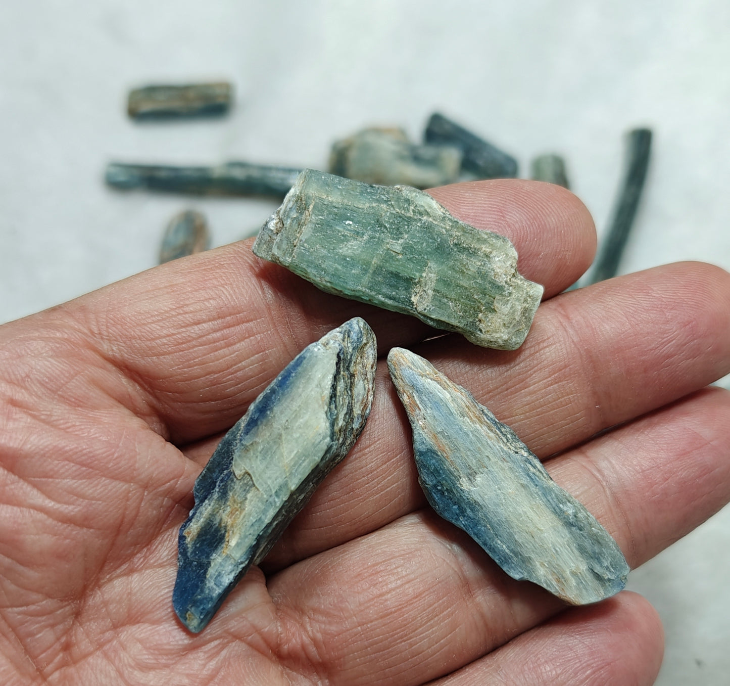 Natural kyanite crystals collection 150 grams