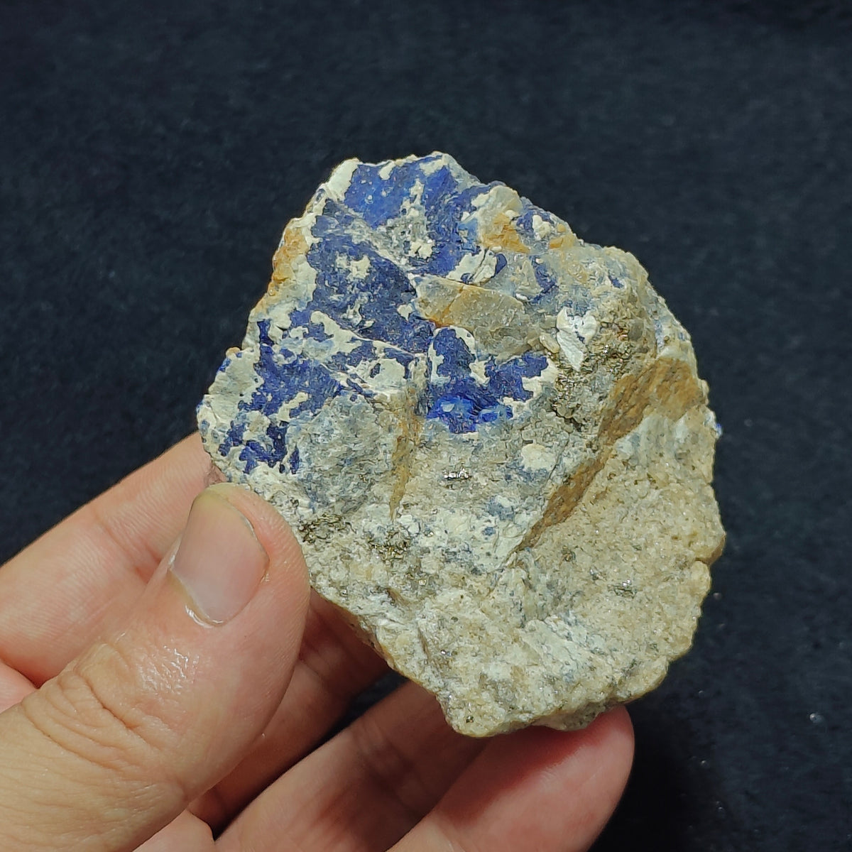 Sodalite Lapis on matrix partly Fluorescent 172 grams