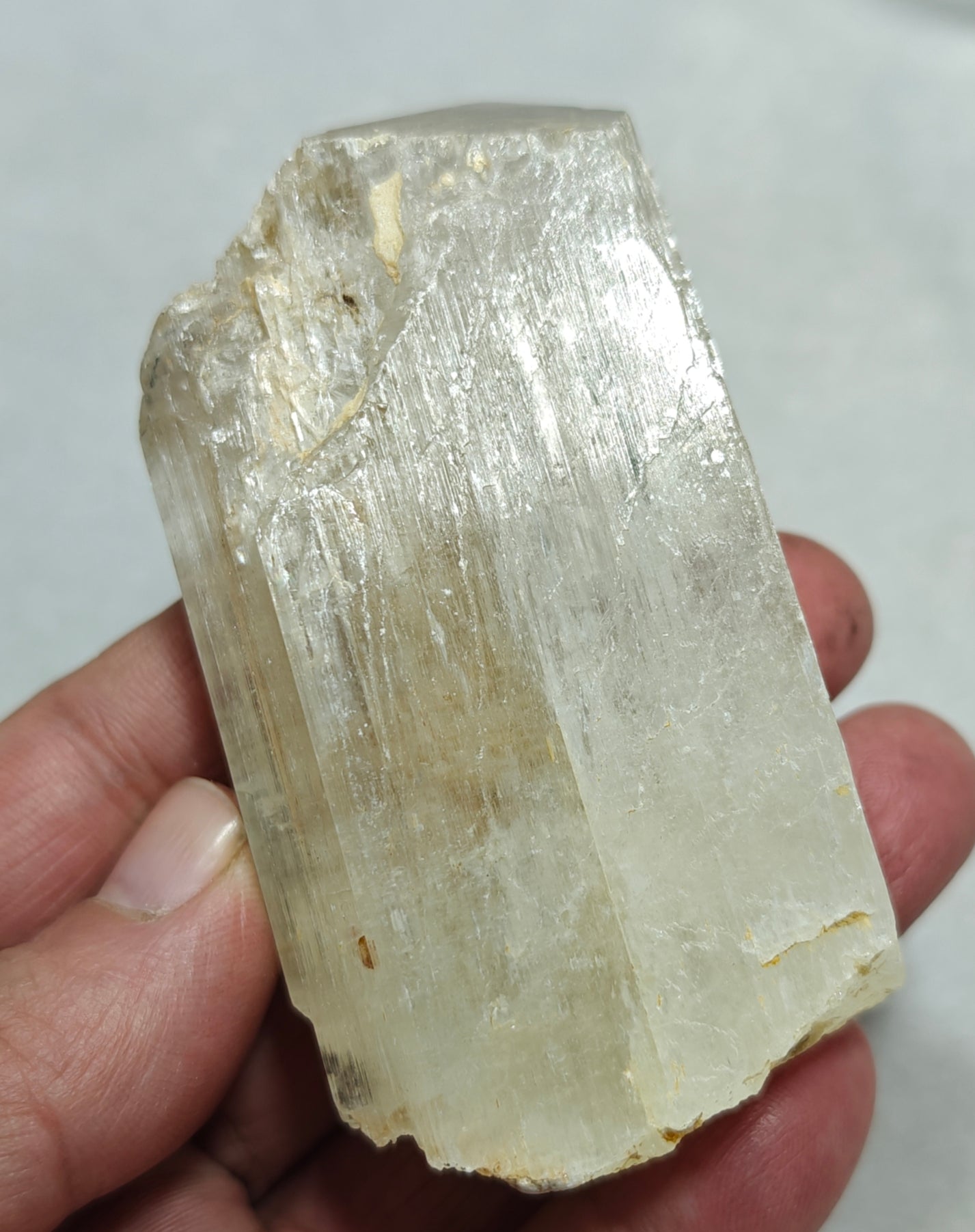 Natural spodumene crystal 248 grams