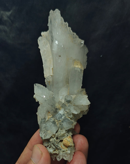 Chlorite Quartz Crystals cluster 135 grams