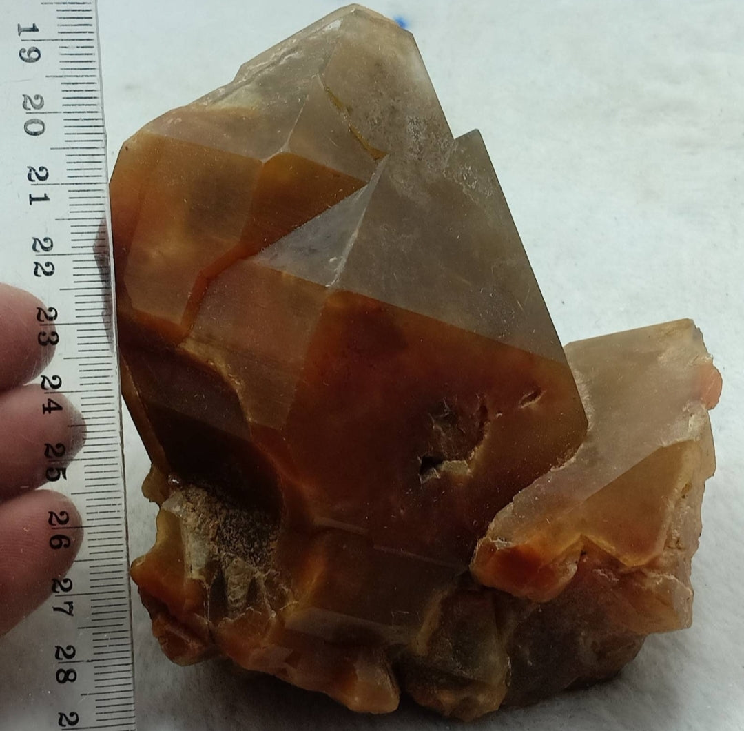 Astrophyllite included Quartz Crystals twin 627 grams