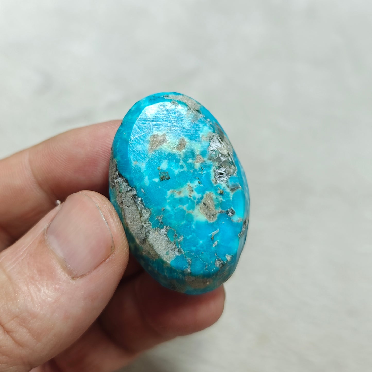 natural stabilized turquoise cabochon 26 grams