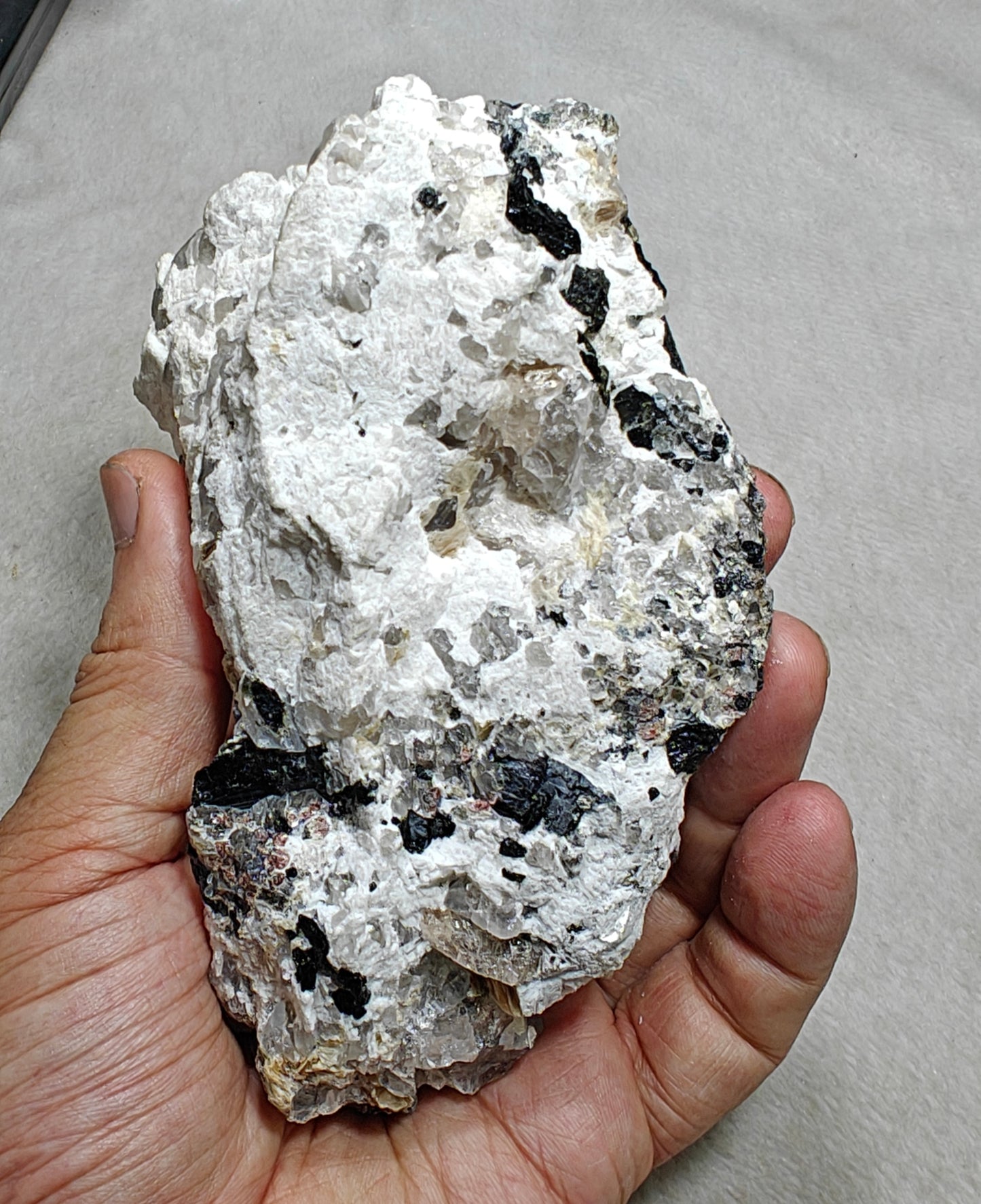 Natural terminated peach color Topaz crystal on matrix 677 grams