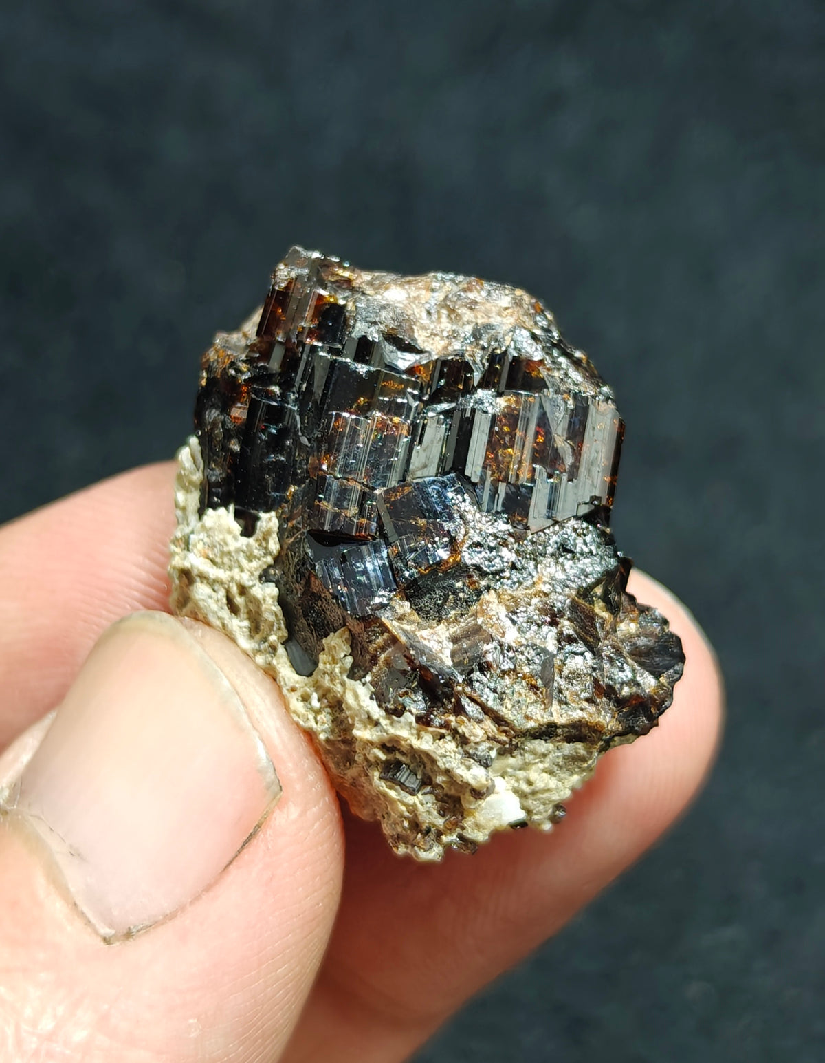 Natural dark brown Vesuvianite 19.5 grams