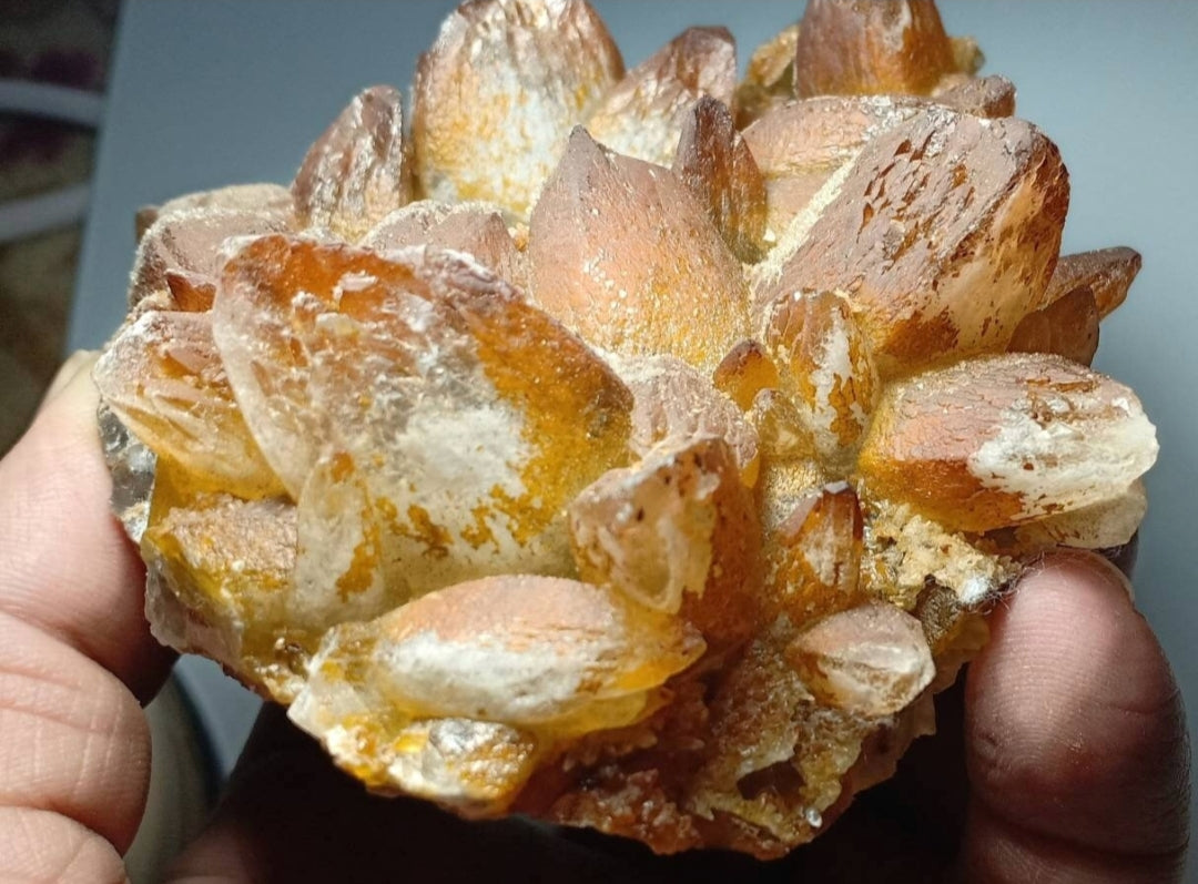 Calcite crystals cluster 580 grams