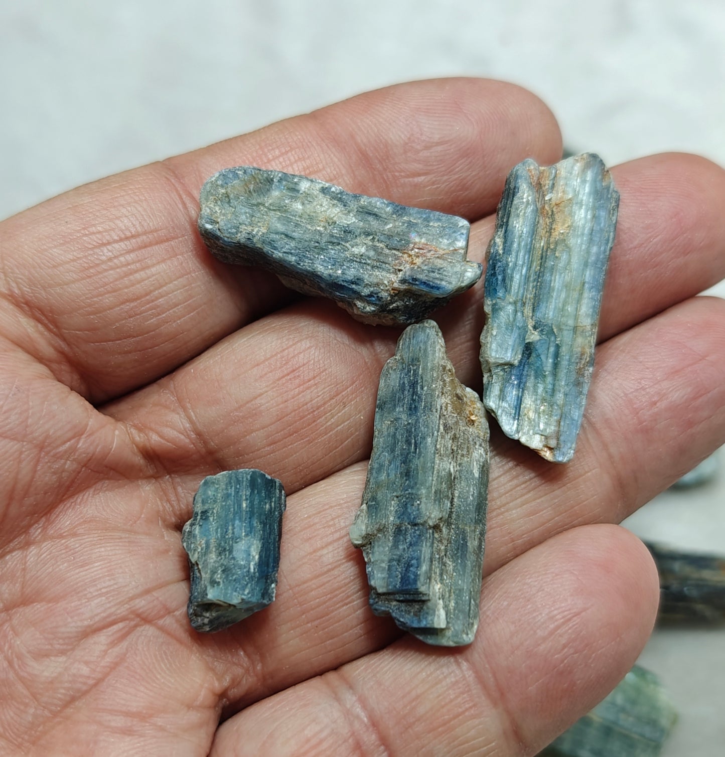 Natural kyanite crystals collection 160 grams